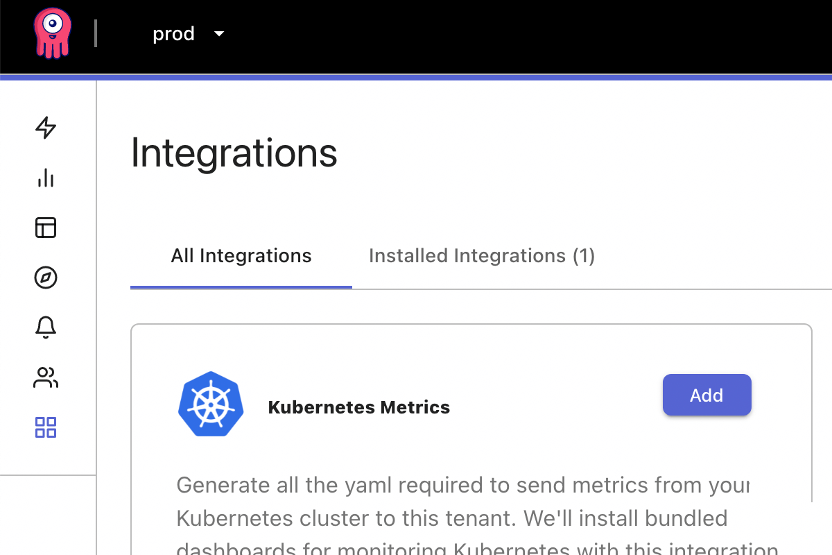 announcing our first integration, kubernetes data collection